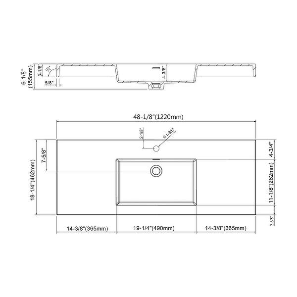 Dowell 18" FTB Resin Bathroom Vanity Basin Bed Bath & Beyond 33982121